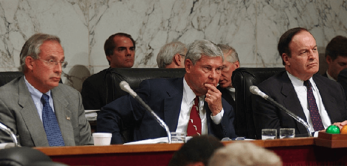 sitting as chair of senate intelligence cmte